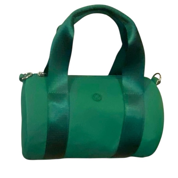 lululemon athletica Handbags - NWT Lululemon knit nylon mini barrel duffel CASCADIA GREEN